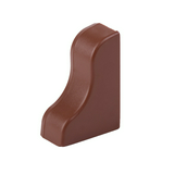 Padlószegély-csatorna végzáró LP35-höz sötét tölgy jobbos 35mm x 25mm műanyag LP KOPOS